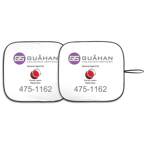 Dual Panel, tall wide fabric Auto SunShade , ideal fit ... from ASI 37586 Auto-Sun-shade/Intertek