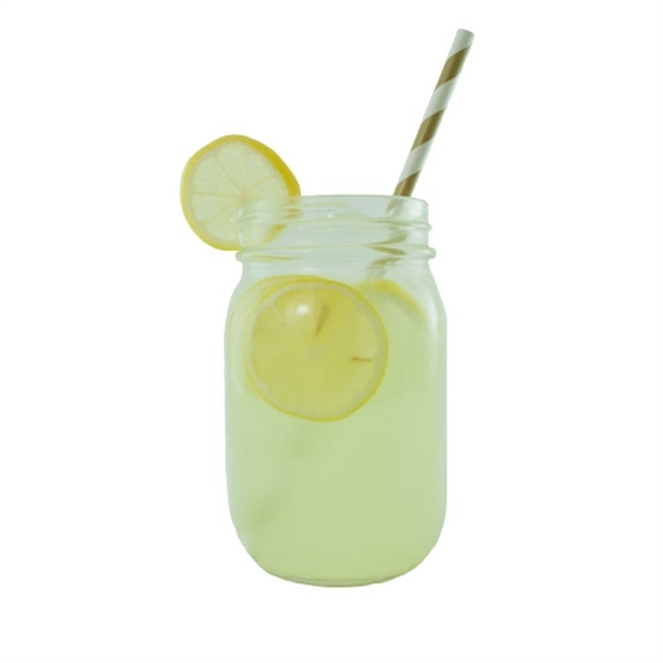 16 oz. clear colored glass beverage jar that can be imprinted... from ASI 74710 Numo