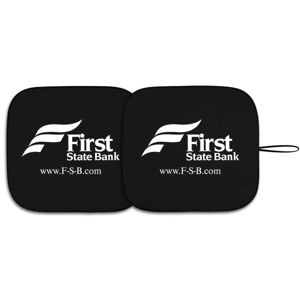 auto sunshade dual panel fabric sun shade, 2 separate panels... from ASI 37586 Auto-Sun-shade/Intertek