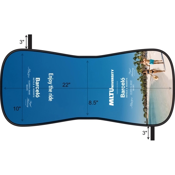 full Color Full Bleed Bus headrest cover, universal fit.... from ASI 37586 Auto-Sun-shade/Intertek