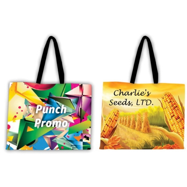 These 100% polyester full color tote bags are sure to get... from ASI 76797 Pelican Graphics / Pelican Lures