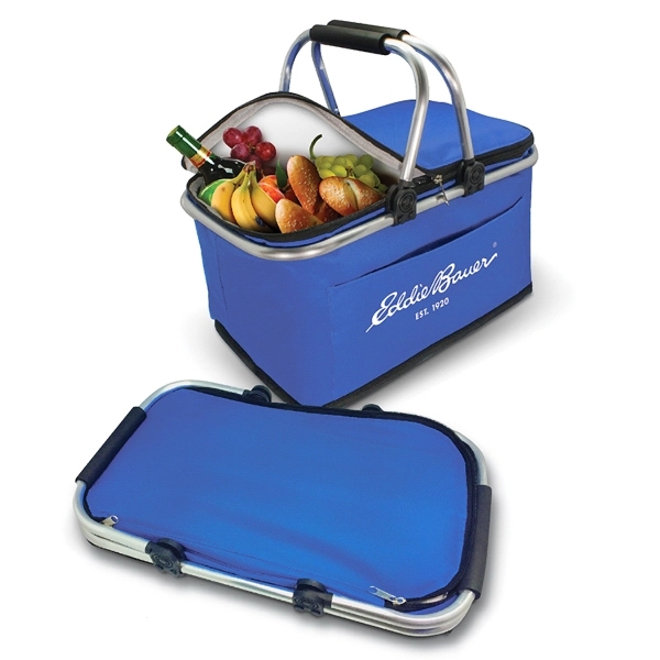 Picnic basket features aluminum handles, made with 600D polyester, thick insulation,... from ASI 30112 ACE Products / Ace Line