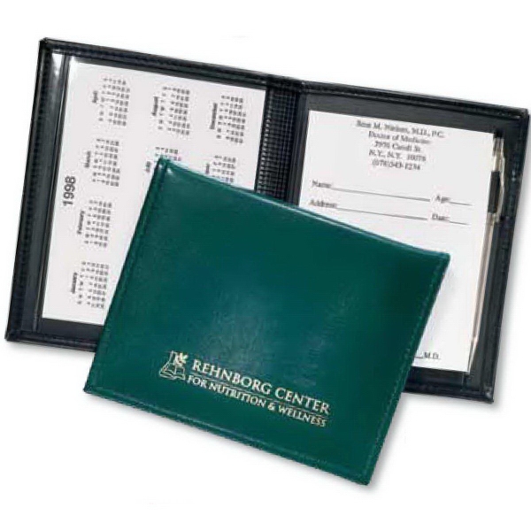 Stitched prescription pad holder, size 5" x 6 1/4", closed.... from ASI 83770 Royal Industries / DLX