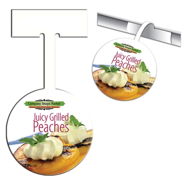 White matte shelf talker tag.... from ASI 67620 Lion Circle Corp / Lion/Circle