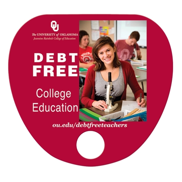 Palm Leaf shaped hand fan without stick with a high gloss... from ASI 67620 Lion Circle Corp / Lion/Circle