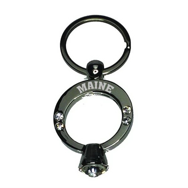 CLOSEOUT - 1 5/16" Diamond ring key tag.... from ASI 40610 Perry Blackburne Inc / KEYTAGLINE