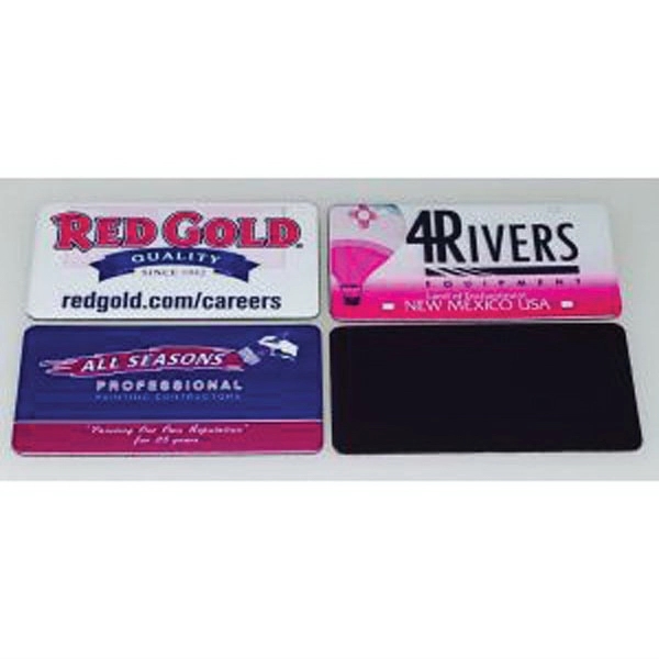 Aluminum rectangle magnet, 3 1/2" x 2".... from ASI 40610 Perry Blackburne Inc / KEYTAGLINE