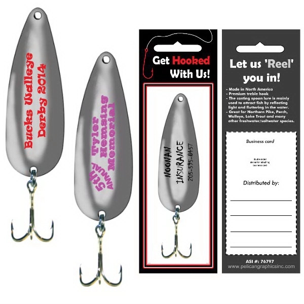 2 7/8" silver fishing lure.... from ASI 76797 Pelican Graphics / Pelican Lures