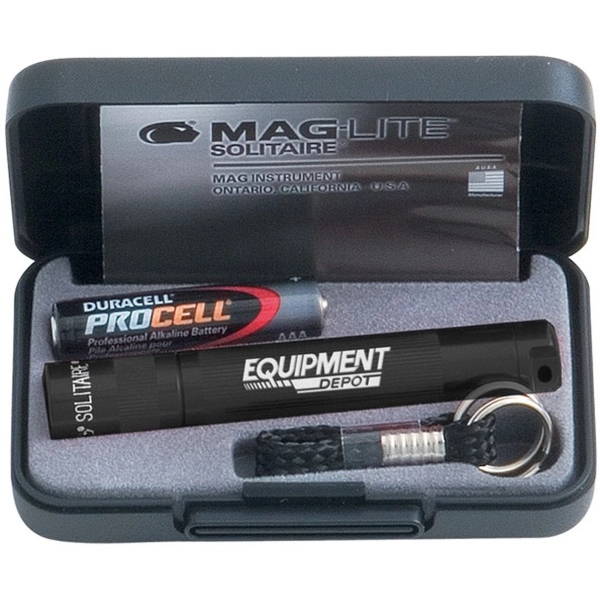 3 1/4" x 1/2" flashlight with AAA alkaline battery and nylon... from ASI 61966 HPG / Beacon Promotions