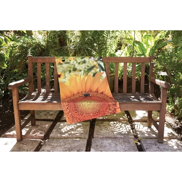 Small Beach Towel 22" x 42" polyester front, reverses to cotton... from ASI 79750 Pro Towels / Pro Vision