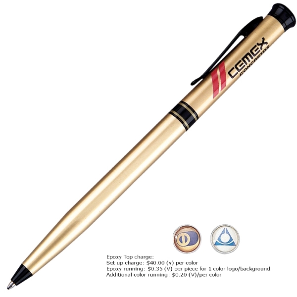 Twist action mechanism ballpoint pen with solid brass barrel.... from ASI 79535 Primetime / Primetime