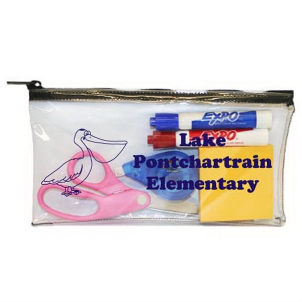 Utility Bag made from clear Vinyl... from ASI 63009 J I T Manufacturing Inc / Just in Time JIT Promo