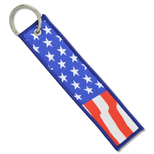 Your custom imprint is woven into these handy key holders in... from ASI 79898 Promovision / PROMOVISION