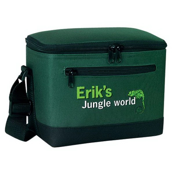 Deluxe 6-pack cooler with insulated, heat sealed main compartment, open mesh... from ASI 46420 Continental Mkting Svc Inc / CMBags