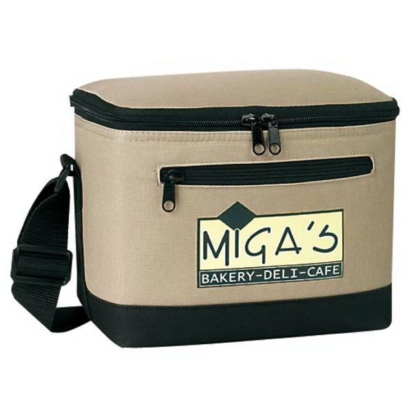 Deluxe 6-pack cooler with insulated, heat sealed main compartment, open mesh... from ASI 46420 Continental Mkting Svc Inc / CMBags