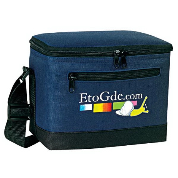 Deluxe 6-pack cooler with insulated, heat sealed main compartment, open mesh... from ASI 46420 Continental Mkting Svc Inc / CMBags