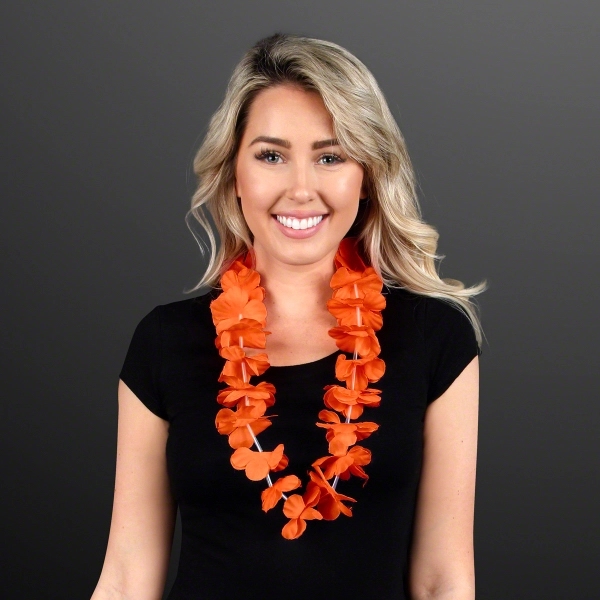 Flower Lei Necklace (Non-Light Up), 36" Long. No Lights, Faux Flowers.... from ASI 34194 ALightPromos / Alight Promotional Products