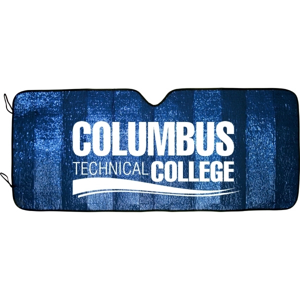 Reflective accordion fold sun shade with hi tech insulated material. Deep... from ASI 37586 Auto-Sun-shade/Intertek