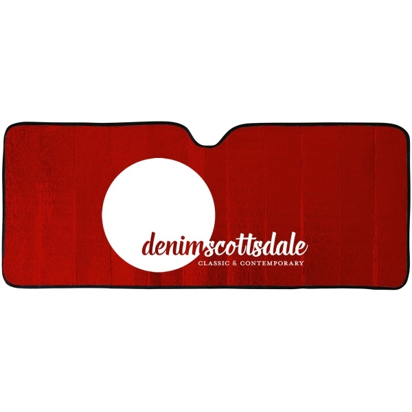 Reflective accordion fold sun shade with hi tech insulated material. Super... from ASI 37586 Auto-Sun-shade/Intertek