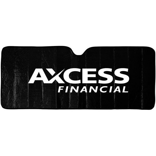 Reflective accordion fold sun shade with hi tech insulated material. Classic... from ASI 37586 Auto-Sun-shade/Intertek