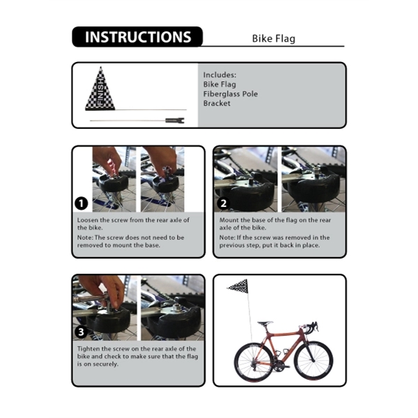 8" x 12" Digitally Printed Triangle PVC Bike Flags.... from ASI 80228 Quinn
