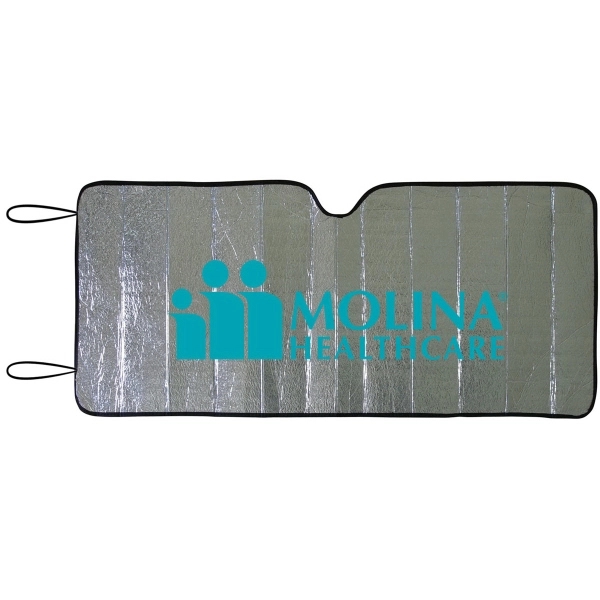 Accordion RED reflective X-large size sun shade for trucks and vans... from ASI 37586 Auto-Sun-shade/Intertek