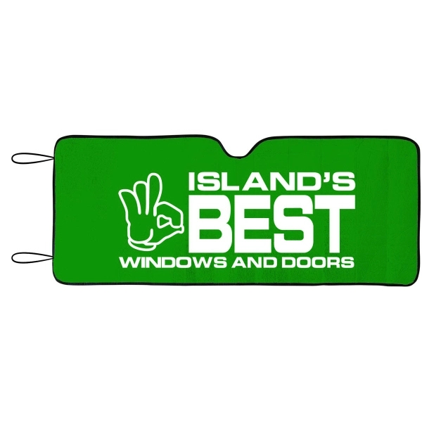 Reflective accordion fold sun shade with hi tech insulated material. Earth... from ASI 37586 Auto-Sun-shade/Intertek