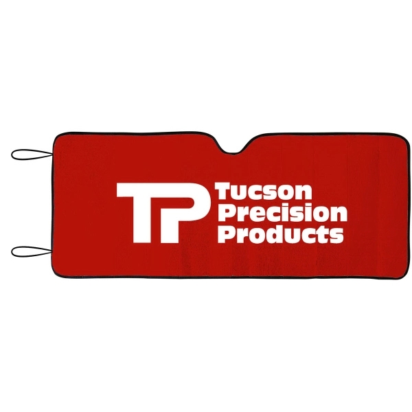 Reflective accordion fold sun shade with hi tech insulated material. Super... from ASI 37586 Auto-Sun-shade/Intertek