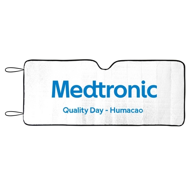 Reflective accordion fold sun shade with hi tech insulated material. Bright... from ASI 37586 Auto-Sun-shade/Intertek