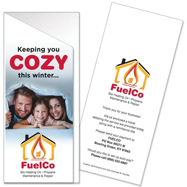 Full color digital print receipt holder 4" x 9"... from ASI 32050 Admore