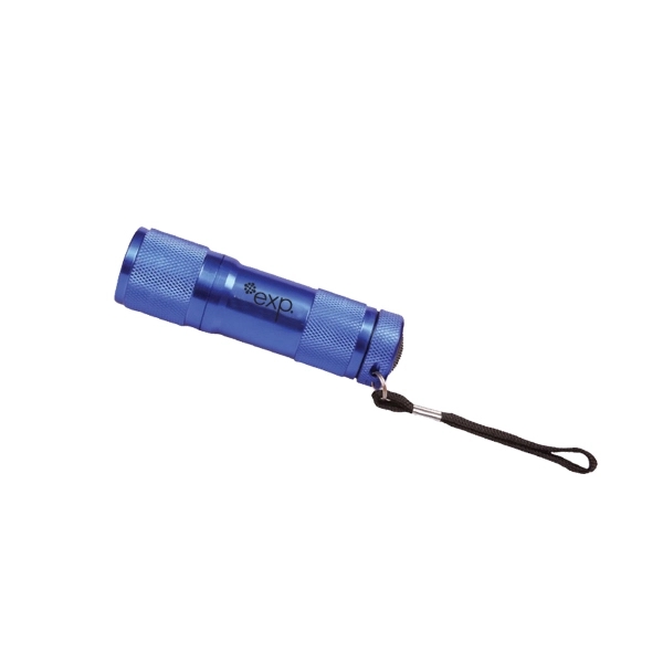 Metal flashlight with nine bright white LED bulbs and a 3"... from ASI 90859 Tempo Industries Inc / Tempoline