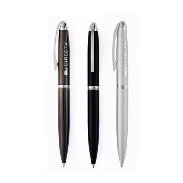 Avalon twist-action ballpoint pen with solid brass barrel and spring pocket... from ASI 90859 Tempo Industries Inc / Tempoline