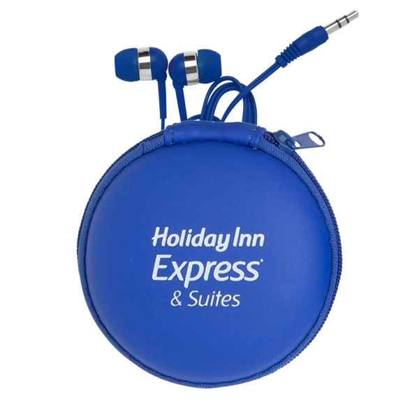 3 1/4" x 1" round EVA case with color matching earphones... from ASI 90859 Tempo Industries Inc / Tempoline