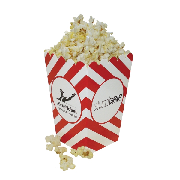 Scoop style popcorn box made from paper board, 4" x 4"... from ASI 67620 Lion Circle Corp / Lion/Circle
