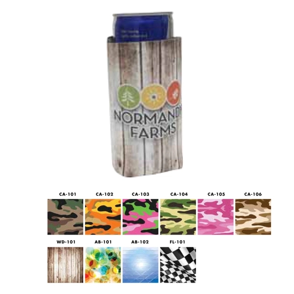 This fabric energy drink holder is collapsible and holds 8.5 oz... from ASI 65603 Kool Trends