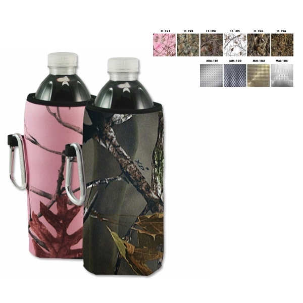 This fabric water/soda bottle caddy with a full multi-color bleed holds... from ASI 65603 Kool Trends