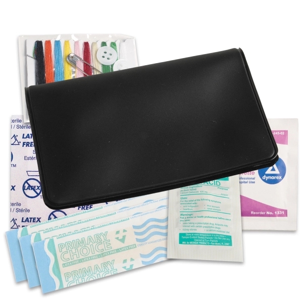 Sewing and first aid kit combined provides bandages, antiseptic, antacid, ibuprofen... from ASI 52840 Evans Manufacturing