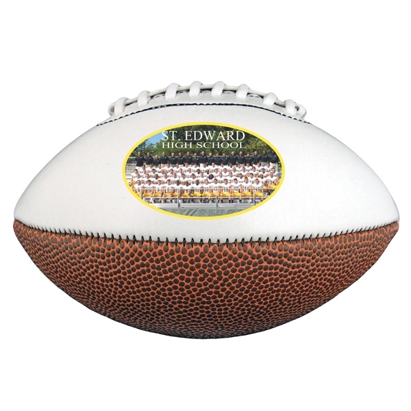 14" full size synthetic leather signature football with white autograph panels.... from ASI 55675 Galaxy Balloons Inc / Galactic Fun Time Line