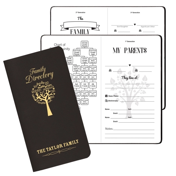 Family directory with leatherette cover.... from ASI 76575 Payne Publishers Inc