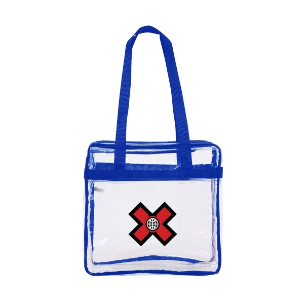 Transparent clear NFL stadium tote Bag clears security and is approved... from ASI 40544 Binaco