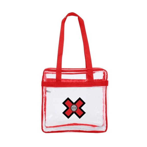 Transparent clear NFL stadium tote Bag clears security and is approved... from ASI 40544 Binaco