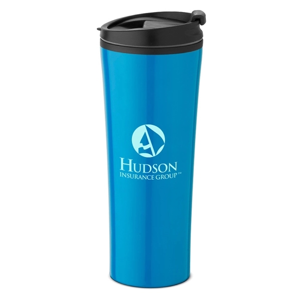 16 oz. double wall insulated tumbler with snap-top lid.... from ASI 88060 Snugz/USA Inc / Sweda®