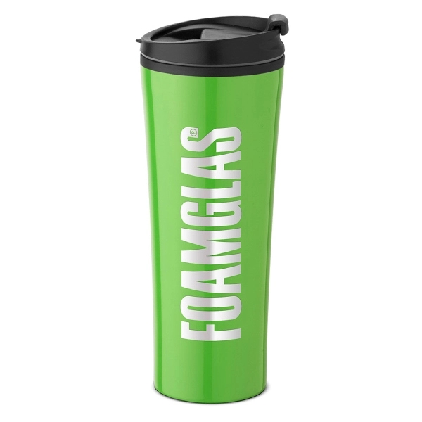 16 oz. double wall insulated tumbler with snap-top lid.... from ASI 88060 Snugz/USA Inc / Sweda®