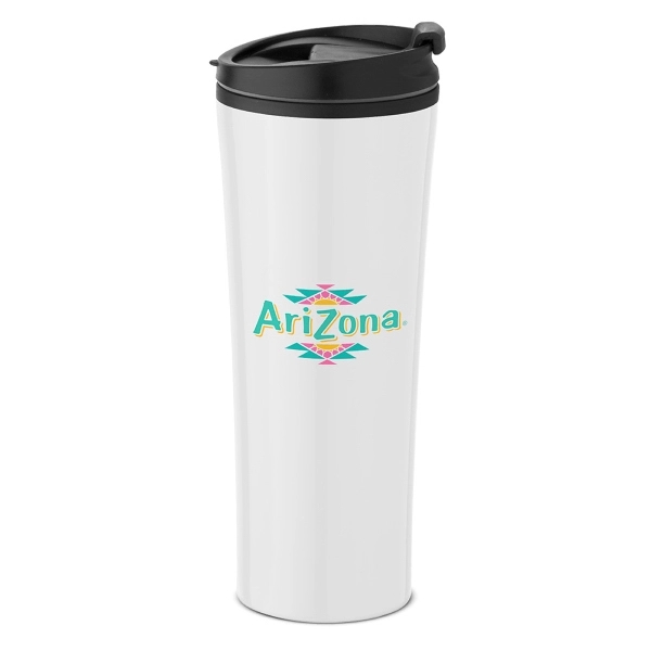 16 oz. double wall insulated tumbler with snap-top lid.... from ASI 88060 Snugz/USA Inc / Sweda®