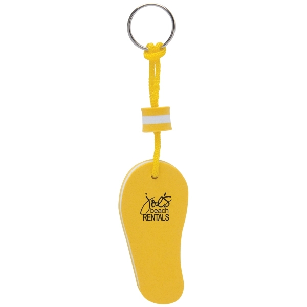EVA foam floating key tag with flip-flop design; available in varied... from ASI 62190 Illini
