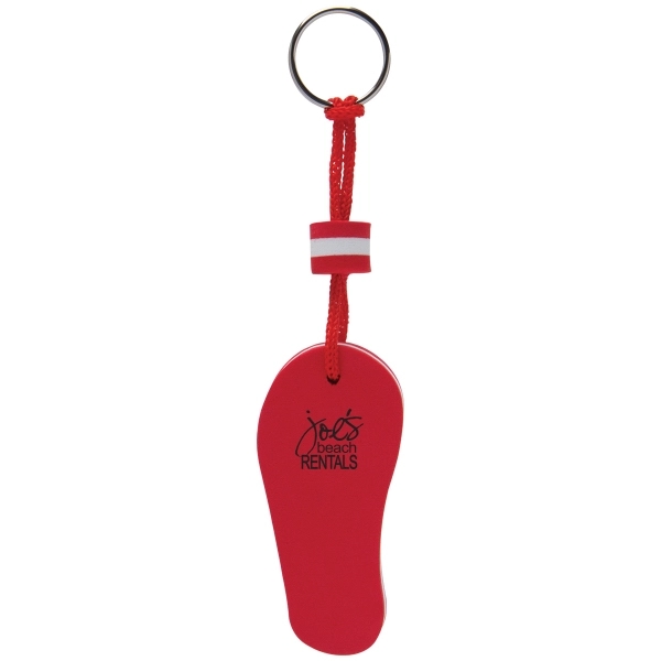 EVA foam floating key tag with flip-flop design; available in varied... from ASI 62190 Illini