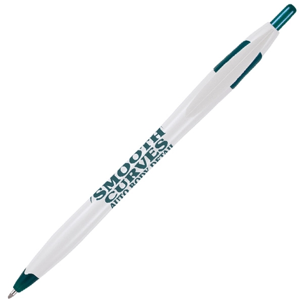 Retractable ballpoint pen with retractable design and accenting trim.... from ASI 86850 Shepenco/Shelbyville Pencil Co, Inc / SHEPENCO® Shelbyville Pencil Company
