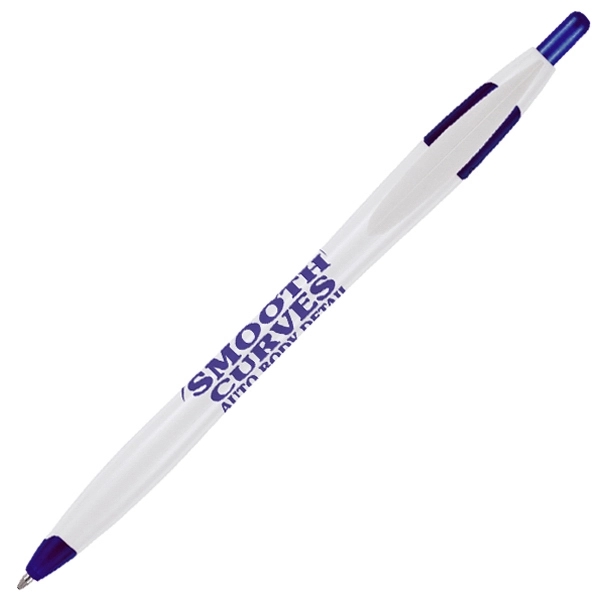 Retractable ballpoint pen with retractable design and accenting trim.... from ASI 86850 Shepenco/Shelbyville Pencil Co, Inc / SHEPENCO® Shelbyville Pencil Company