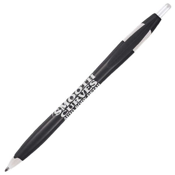 Retractable ballpoint pen with retractable design and accenting trim.... from ASI 86850 Shepenco/Shelbyville Pencil Co, Inc / SHEPENCO® Shelbyville Pencil Company