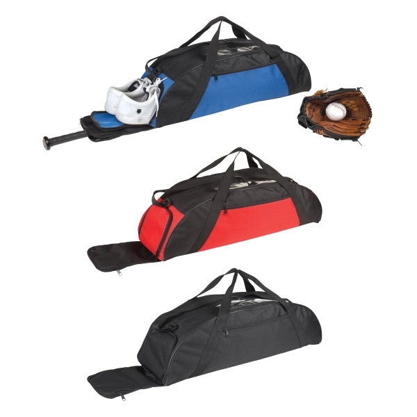 Baseball duffel bag with compartment for bats and shoes... from ASI 34800 Alstar Creations / Alstar Line